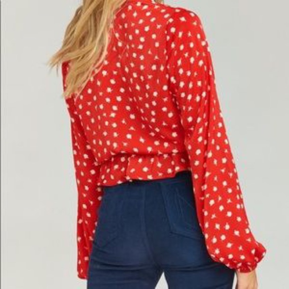 Show Me Your MuMu Richie Top Red Floral Revolve - Picture 6 of 6